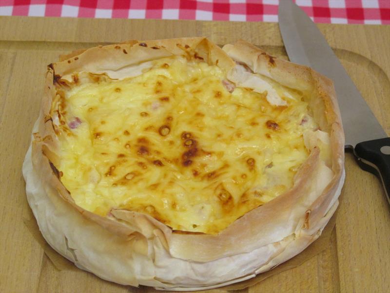 Pineapple and Ham  Quiche